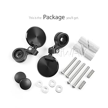 みりあん☺︎13 Amazon | KiWAV オービクス 黒 丸型 1-3/4インチ バーエンド